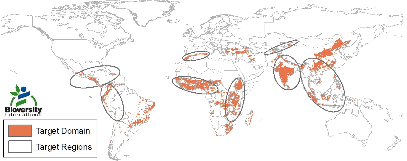 Map of global rain-fed smallholder farming systems